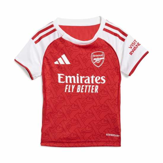 Adidas Домакинска Футболна Фланелка Arsenal Home Shirt & Shorts 2025 2026 Babies Adidas Домакинска Футболна Фланелка Arsenal Home Shirt & Shorts 2025 2026 Babies