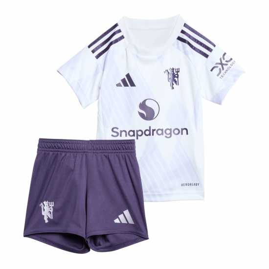 Adidas Manchester United Away Minikit 2025 2026 Babies  