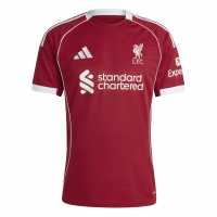 Adidas Домакинска Футболна Фланелка Liverpool Home Shirt 2025 2026 Adults Adidas Домакинска Футболна Фланелка Liverpool Home Shirt 2025 2026 Adults