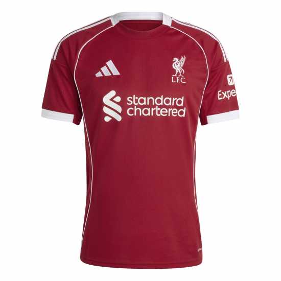 Adidas Домакинска Футболна Фланелка Liverpool Home Shirt 2025 2026 Adults Adidas Домакинска Футболна Фланелка Liverpool Home Shirt 2025 2026 Adults