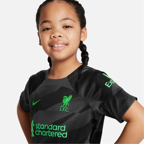 Nike Liverpool Goalkeeper Home Minikit 2023 2024 Infants  - Футболна разпродажба
