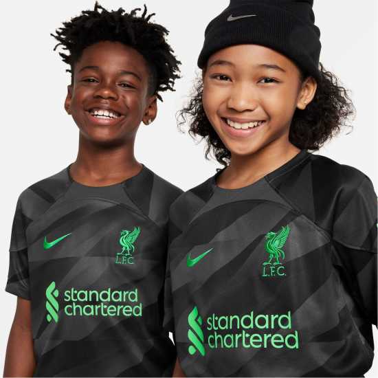 Nike Домакинска Футболна Фланелка Liverpool Goalkeeper Home Shirt 2023 2024 Juniors  Футболна разпродажба