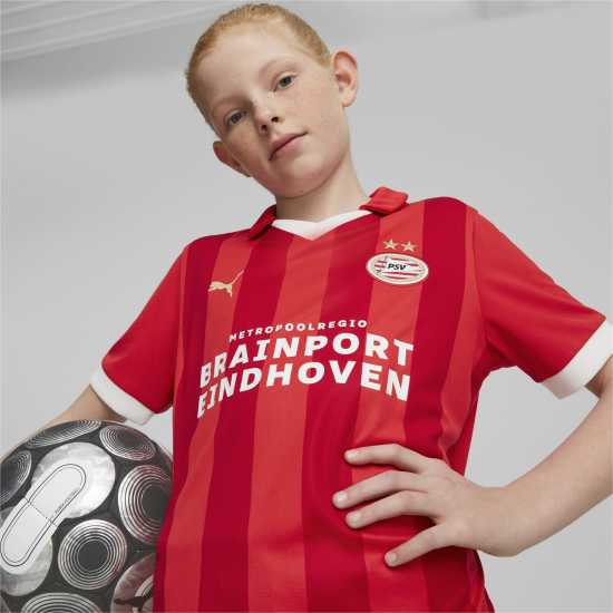 Puma Домакинска Футболна Фланелка Psv Eindhoven Home Shirt 2023 2024 Juniors