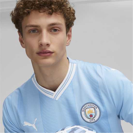 Puma Домакинска Футболна Фланелка Manchester City Home Shirt 2023 2024 Adults  Community Shield Final