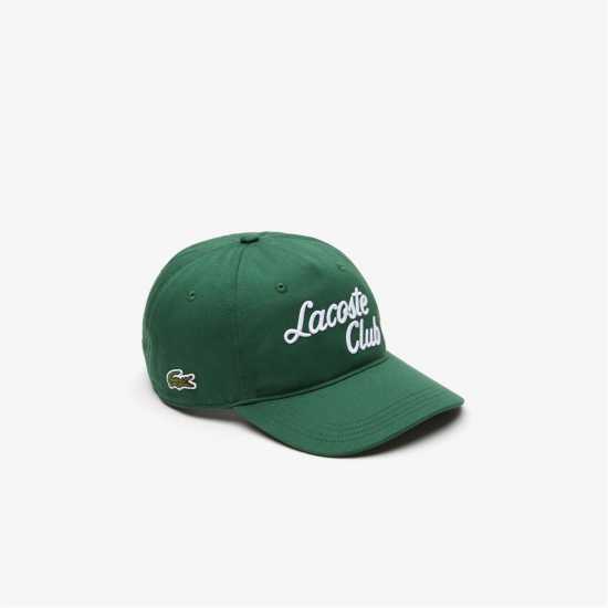 Шапки с козирка Lacoste Roland Cap 99 Зелено Lacoste Roland Cap 99 Зелено Шапки с козирка