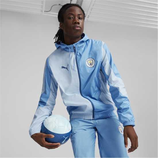 Тъкано Горнище Puma Manchester City Pre-Match Woven Jacket Adults  Футболни тренировъчни якета