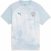 Puma Manchester City Pre-Match Short Sleeve Shirt 2023 2024 Juniors