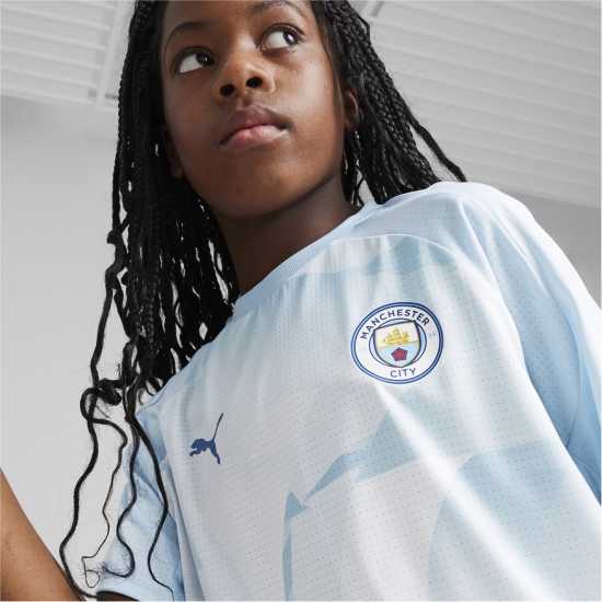 Puma Manchester City Pre-Match Short Sleeve Shirt 2023 2024 Juniors  Детски тениски и фланелки