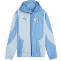 Puma Детско Тъкано Яке Manchester City Pre-Match Woven Jacket Juniors  Футболни тренировъчни якета
