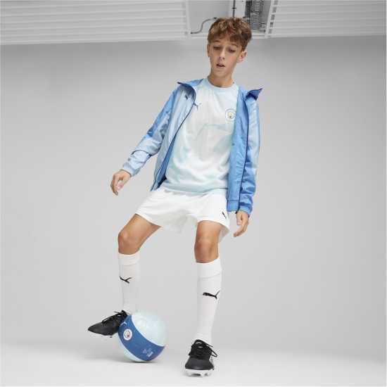 Puma Детско Тъкано Яке Manchester City Pre-Match Woven Jacket Juniors  Футболни тренировъчни якета