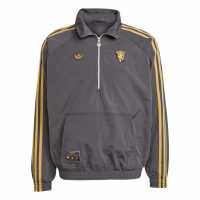 Adidas Manchester United Half Zip Jacket 2025 2026 Mens  