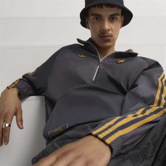 Adidas Manchester United Half Zip Jacket 2025 2026 Mens  