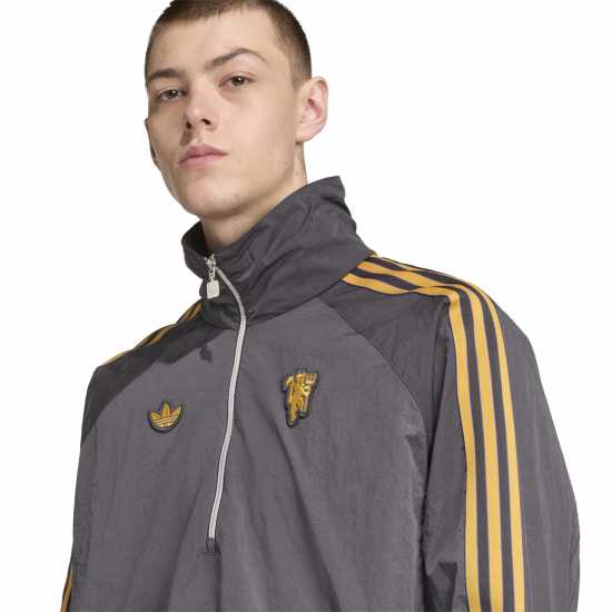 Adidas Manchester United Half Zip Jacket 2025 2026 Mens  