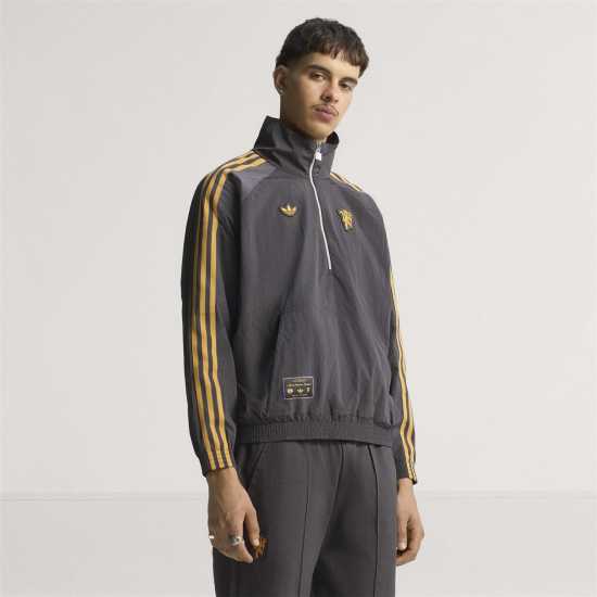 Adidas Manchester United Half Zip Jacket 2025 2026 Mens  