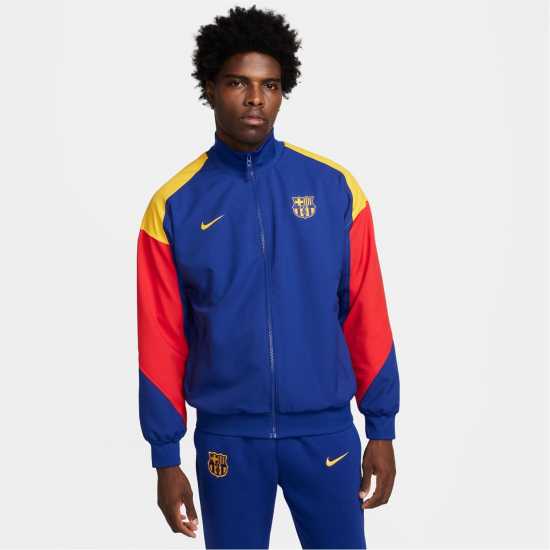 Мъжки горнища с цип Nike Fc Barcelona Chinese New Year Anthem Jacket 2023 2024 Adults Nike Fc Barcelona Chinese New Year Anthem Jacket 2023 2024 Adults Мъжки горнища с цип