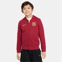 Nike Fc Barcelona Club Full Zip Hoodie  Детски суитчъри и блузи с качулки