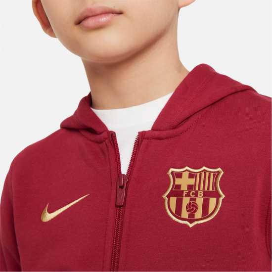 Nike Fc Barcelona Club Full Zip Hoodie  Детски суитчъри и блузи с качулки