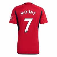 Adidas Тениска Manchester United Home Mason Mount Shirt 2023 2024 Adults  Мъжко облекло за едри хора