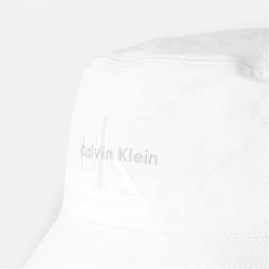 Calvin Klein Jeans Ckj Mono Bucket Ld53 Ярко бяло Шапки с козирка