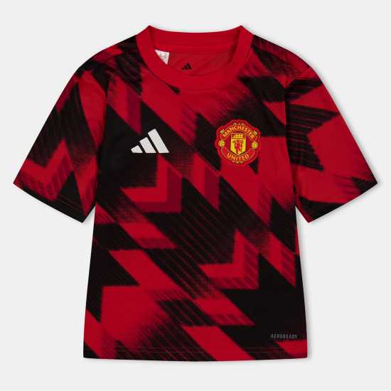 Adidas Manchester United Pre Match Shirt 2025 2026 Juniors  Детски тениски и фланелки