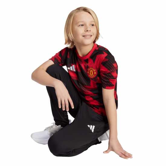 Adidas Manchester United Pre Match Shirt 2025 2026 Juniors  Детски тениски и фланелки