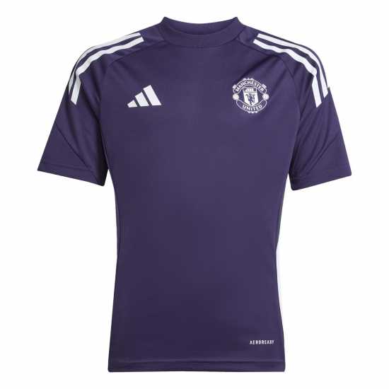 Детски тениски и фланелки Adidas Machester United Training Top 2025 2026 Juniors Adidas Machester United Training Top 2025 2026 Juniors Детски тениски и фланелки
