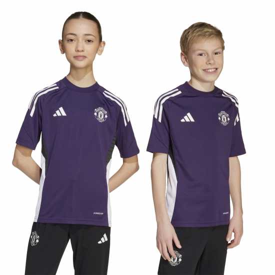 Детски тениски и фланелки Adidas Machester United Training Top 2025 2026 Juniors Adidas Machester United Training Top 2025 2026 Juniors Детски тениски и фланелки