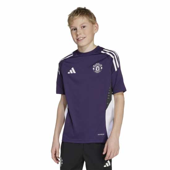 Детски тениски и фланелки Adidas Machester United Training Top 2025 2026 Juniors Adidas Machester United Training Top 2025 2026 Juniors Детски тениски и фланелки