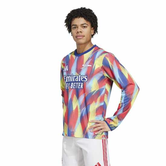 Adidas Arsenal Long Sleeve Pre-Match Shirt 2025 2026 Mens  Футболни тренировъчни горнища