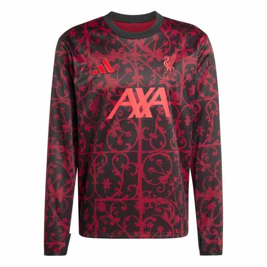 Футболни тренировъчни горнища Adidas Liverpool Pre Match Drill Top 2025 2026 Adults Adidas Liverpool Pre Match Drill Top 2025 2026 Adults Футболни тренировъчни горнища