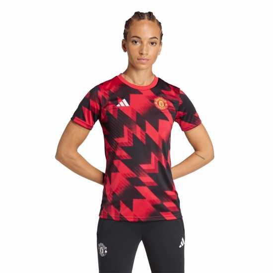 Adidas Manchester United Pre-Match Shirt 2025 2026 Womens  