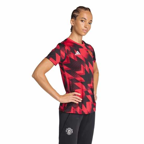 Adidas Manchester United Pre-Match Shirt 2025 2026 Womens  