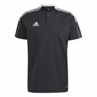 Adidas Мъжка Блуза С Яка Tiro 21 Polo Shirt Mens Black Мъжко облекло за едри хора