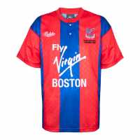 Score Draw Crystal Palace FC '91 Home Retro Shirt Adults  Мъжко облекло за едри хора