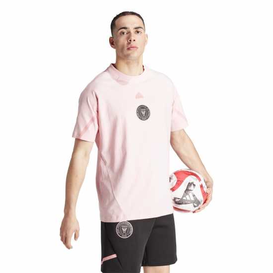 Adidas Inter Miami Cf Designed For Gameday Travel T-Shirt 2023 2024 Adults  Мъжко облекло за едри хора