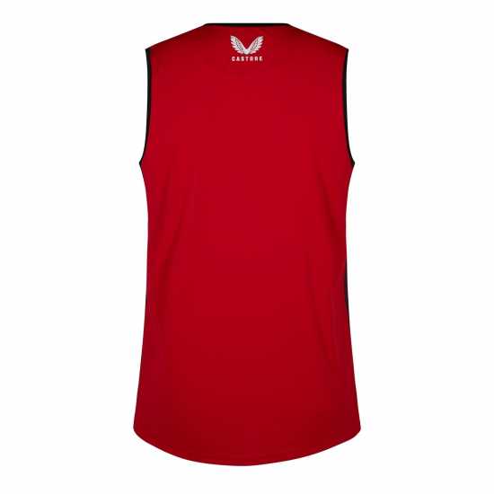 Saracens Training Vest Mens Red Мъжко облекло за едри хора