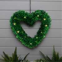 Solar  Hanging Topiary Heart Light  Градина