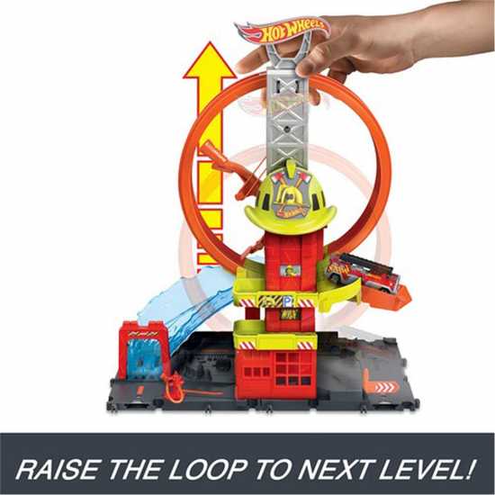 Hot Wheels City Super Loop Fire Station  Подаръци и играчки