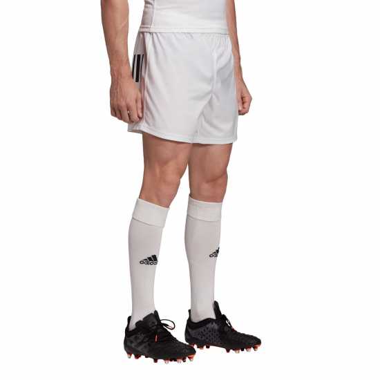 Adidas Мъжки Шорти Rugby Shorts Mens White/Black Мъжки къси панталони