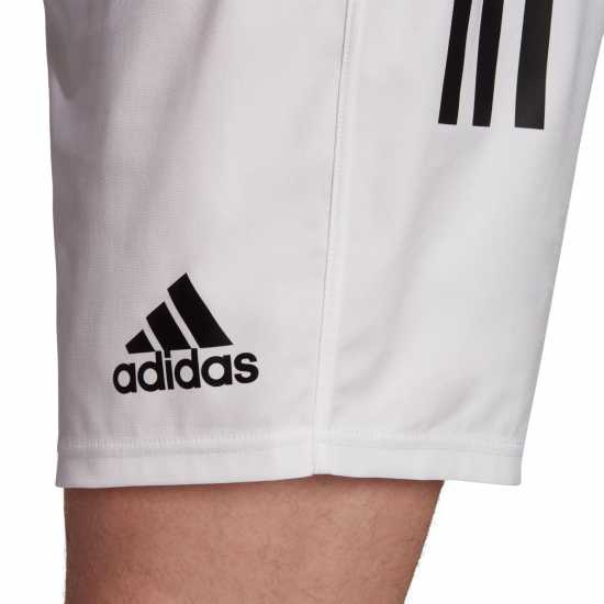 Adidas Мъжки Шорти Rugby Shorts Mens White/Black Мъжки къси панталони