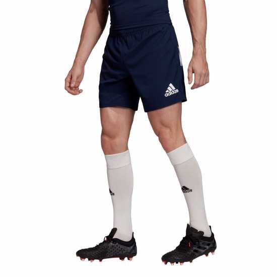 Adidas Мъжки Шорти Rugby Shorts Mens Conavy/White Мъжки къси панталони