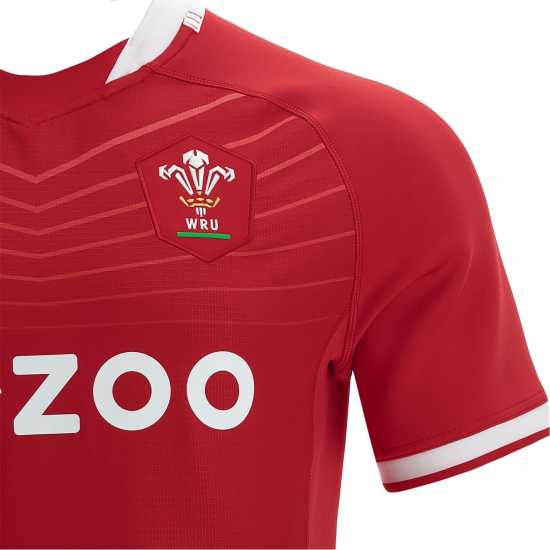 Macron Wales Home Pro Shirt 2021 2022  Мъжко облекло за едри хора