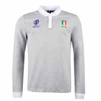 Macron Горнище С Дълъг Ръкав Italy Rugby Rwc Long Sleeve Top 2023 2024 Adults  Мъжко облекло за едри хора
