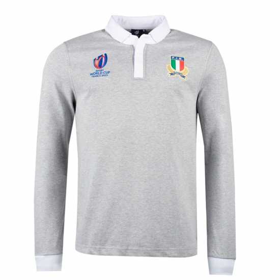 Macron Горнище С Дълъг Ръкав Italy Rugby Rwc Long Sleeve Top 2023 2024 Adults  - Мъжко облекло за едри хора