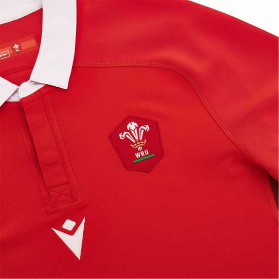 Macron Домакинска Футболна Фланелка Wales Rugby Limited Edition Home Shirt 2023 2024 Adults  Мъжки ризи