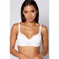 Underwired E-H Full Cup Floral Lace Bra