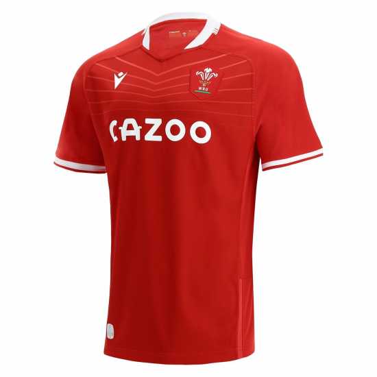 Macron Домакинска Футболна Фланелка Wales Home Shirt 2021 2022  Мъжко облекло за едри хора