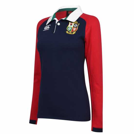 Canterbury British And Irish Lions Long Sleeve Rugby Shirt Ladies  