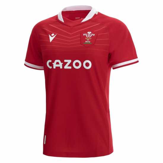 Macron Wales Home Rugby Shirt 2021 2022 Junior  