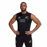 Adidas New Zealand All Blacks Singlet Mens Black Мъжко облекло за едри хора